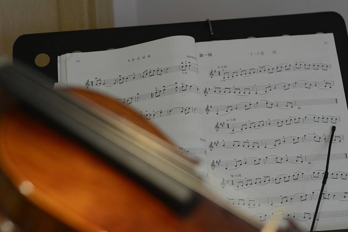 音乐、乐谱、纸张、室内、乐谱、艺术、文化和娱乐、乐器、静物画