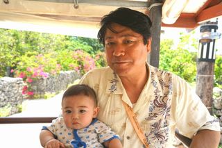 日本, 爷爷, 孙子, 亚洲, 祖父, 孙子, 人, 儿童