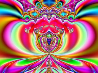 基于分形的抽象对称背景设计