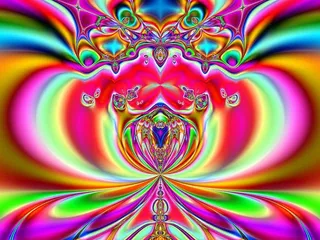 基于分形的抽象对称背景设计