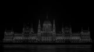 议会, 匈牙利, wb, 黑色, 在晚上, 花葶, 布达佩斯, 建筑