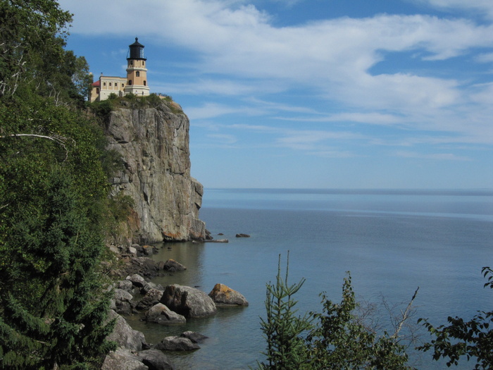 light house、split rock、明尼苏达州、lake、superior、water、landmark、tower