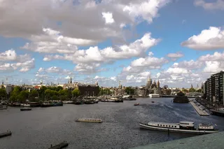 荷兰、阿姆斯特丹、尼莫、城市、视图、建筑、天空景观、城市景观