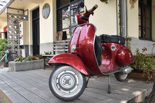 街道, 车轮, 经典, 大黄蜂类, 年份, 复古, 滑板车, 引擎