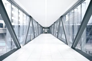 白色走廊、走廊、玻璃、tunel、方向、通道、连接、通道