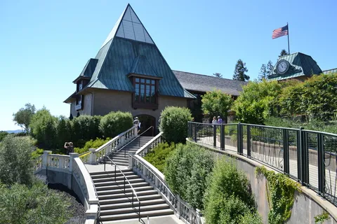 科波拉，葡萄酒厂，葡萄酒，纳帕，建筑结构，建筑，植物，树木