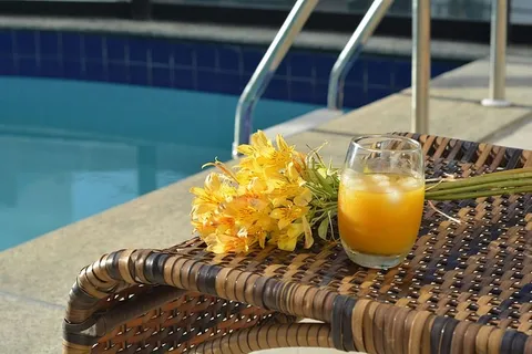 食品，啤酒，健康，果汁，假日，游泳池，食品和饮料，点心