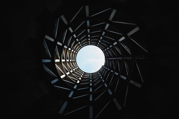 建筑，建筑，基础设施，结构，圆，圆，云，天空