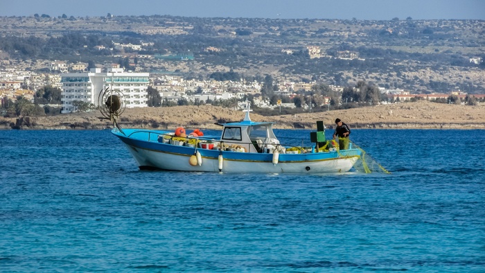 塞浦路斯，ayia napa，渔业，地中海，水，航海船舶，运输，运输方式