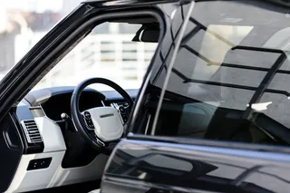 特写摄影、黑色、灰色、车辆、内饰、路虎揽胜、汽车、卡车