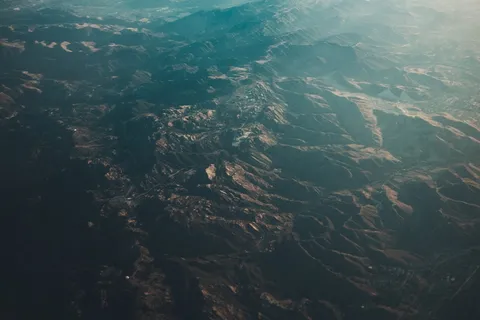 山、峰、空、景、景、自然、宁静、无人