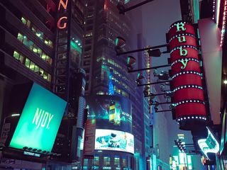 纽约，时代广场，美国，美国，纽约，夜生活，夜间，午夜