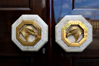 门，设计，现代，入口，房子，家，锁，建筑