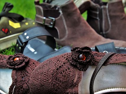 旧鞋，鞋类，运动鞋，皮肤，磨损，已经，鞋，模型