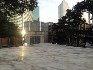 雪、冬天、道路、街道、城镇、城市、市中心、广场