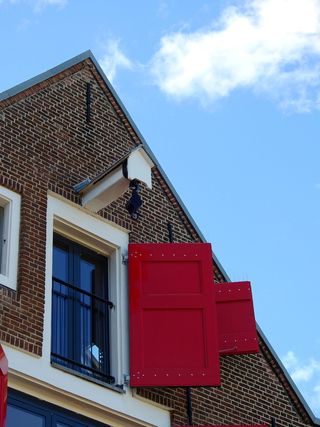 家庭, 构建, 窗口, 门, 体系结构, 城市, 电缆, 起重机