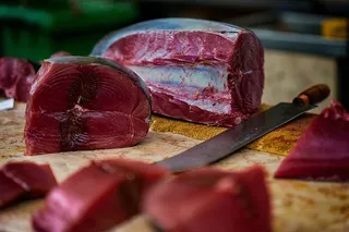 金枪鱼，鱼类市场，新鲜捕获物，市场，鱼类，新鲜，海洋动物，市场摊位