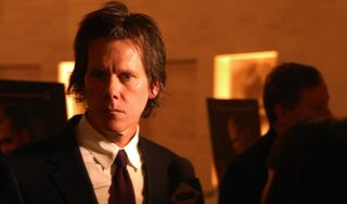 男人，穿着，红色，领带，凯文·培根，演员，名人