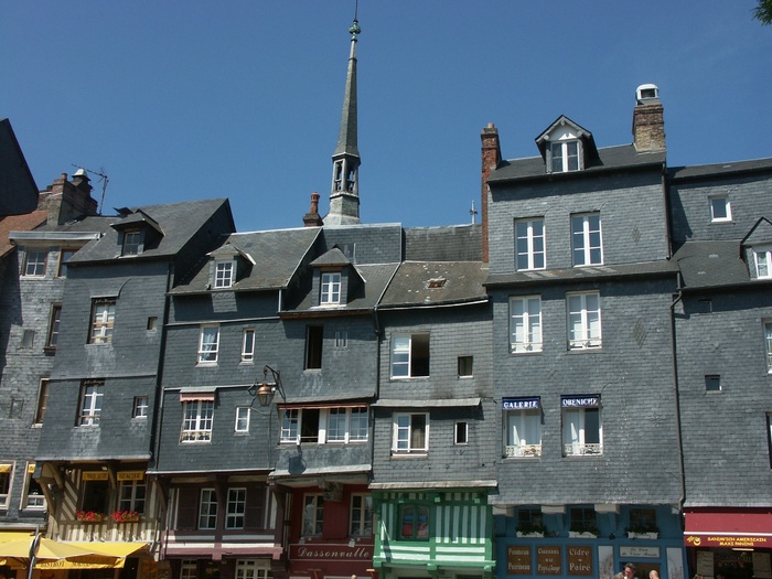 港口，石板，honfleur，建筑，建筑结构，建筑外观，建筑，城市