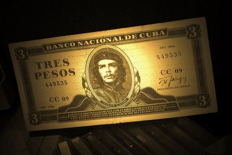 美元，切·格瓦拉，钱，钞票，特雷斯·比索，3比索外观，旧钞票，革命