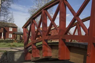 布罗，瑞典，春天，家园，桥梁，建造结构，建筑，天空