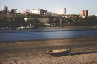 罗斯托夫，唐，海滩，船，城市，罗斯托夫