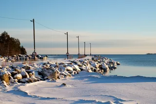 岩石, 蓝色, 脆, 雪, 湖, 天空, 水, 低温