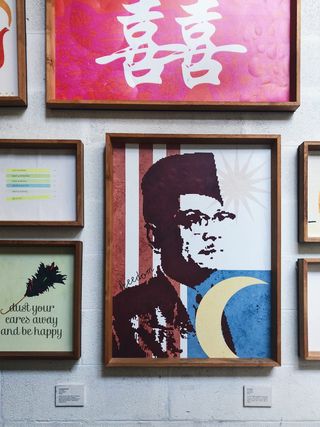 肖像画装饰、艺术、文字、广告、海报、墙壁、字母表、拼贴