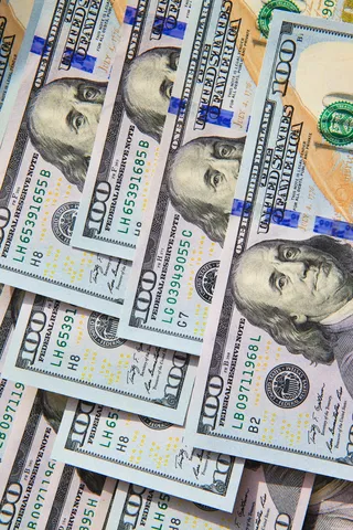 美元，美元，新的，堆，钞票，堆，债务，没有人