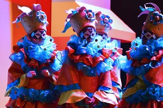 女孩，舞蹈，表演，表现，伪装，面具，面具-伪装，艺术和工艺