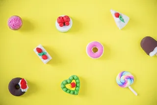 背景，面包房，蛋糕，糖果，儿童，巧克力，特写，特写