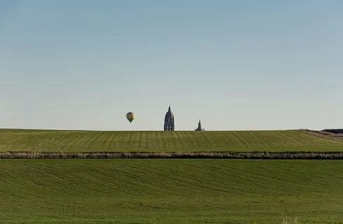 建筑、乡村、农田、日光、环境、农场、农田、田地
