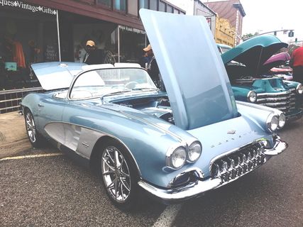 blue classic coupe，运输，汽车，汽车，车辆，机器，车轮，敞篷车