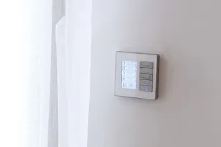 别墅、大房子、客厅、智能住宅、智能家居、智能面板、室内、窗帘