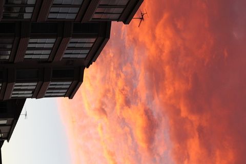 澳大利亚，邦迪海滩，日落，云朵，傍晚，城市，建筑，建筑