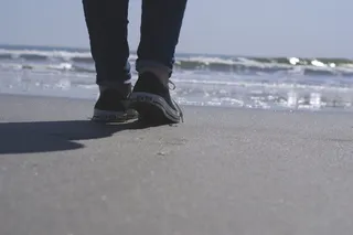 美国，棕榈岛，匡威，旅游，海滩，低处，海洋，人腿