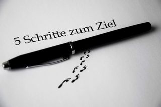 5 schritte zum ziel，申请，求职信，简历，动机，钢笔，找工作，搜索
