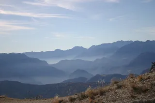 航空、摄影、山脉、白色、天空、白天、高原、地平线