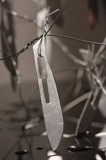 金属，锋利，剃刀，手术刀，钢，丹尼尔，电线，刀