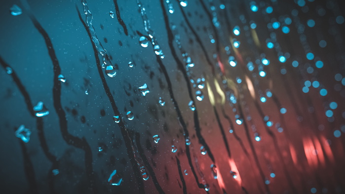 雨滴的慢动作照片