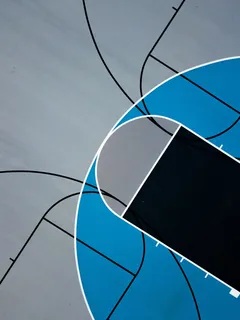 篮球场，篮球场插图，篮球，球场，表面，线，游戏，无人机视图