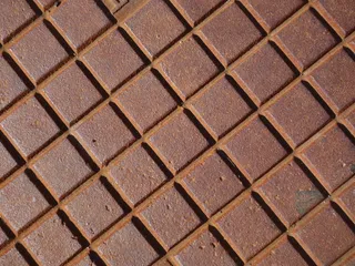 铸铁，不锈钢，腐蚀，金属，铁，几何形状，规则，图案