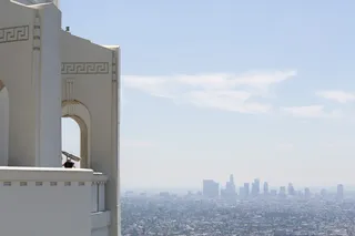 混凝土建筑，建筑，建筑，好莱坞，格里菲斯天文台，塔，自然，美国