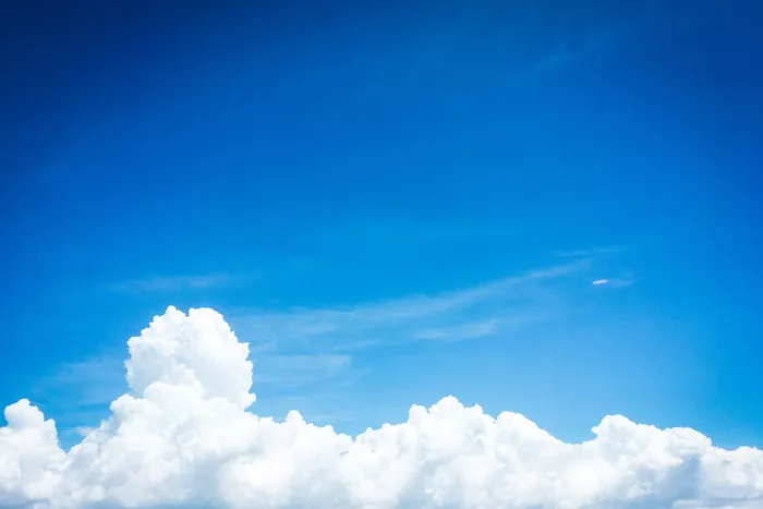 白云天空，天空，云-天空，蓝色，云景，自然之美，风景-自然，背景