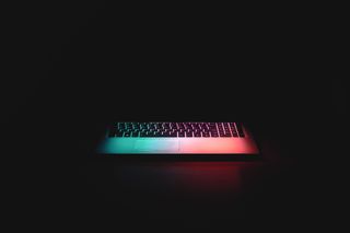 技术、室内、连接、计算机、计算机设备、黑暗、复制空间、工作室快照