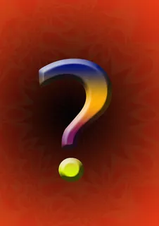 彩色问号