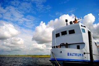 渡轮，北海，常规服务，船舶，海洋，云天，天空，水