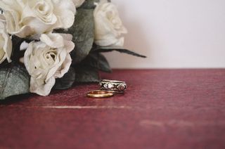 结婚戒指, 静物, 白色空间, 庆典, 周年, 婚姻, 感伤, 爱