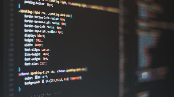 文本监视器显示屏特写照片