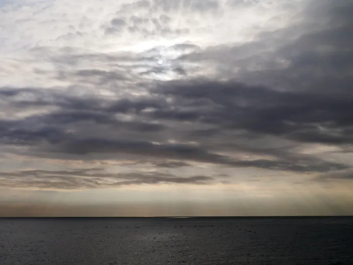 早晨，大海，光明，黑暗，灰色，光明，黑暗，黑色，太阳